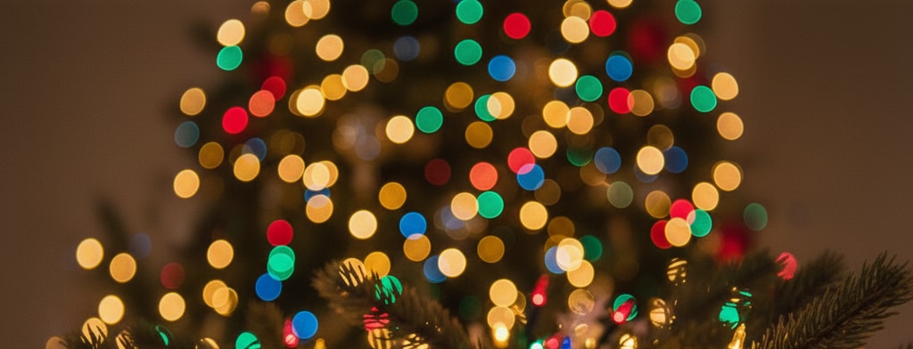 bokeh christmas lights Fresno